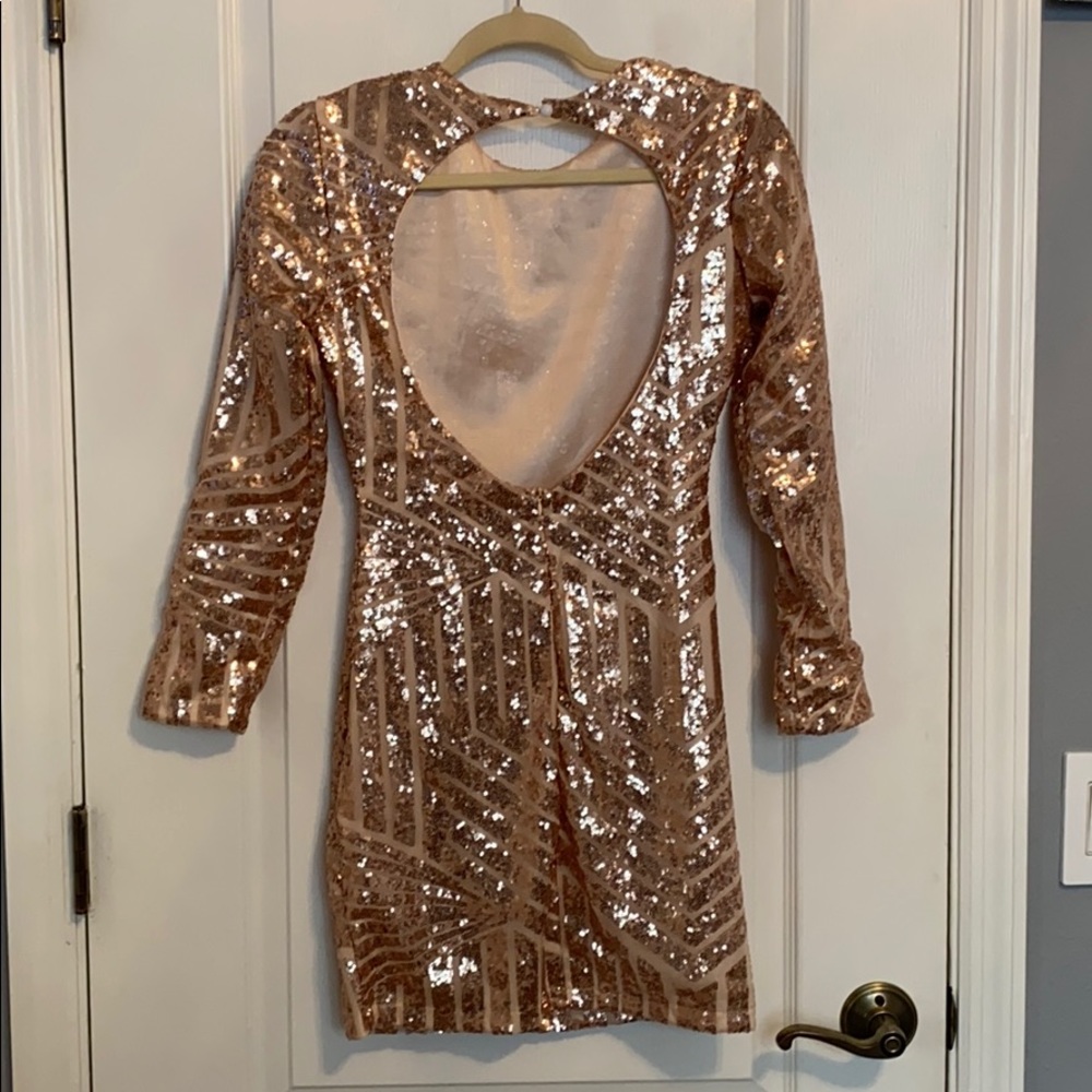 Glitter cocktail dress